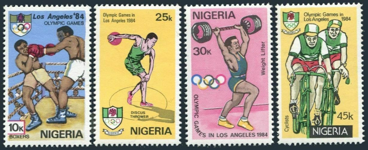 Nigeria 1984 - Jocurile Olimpice, serie neuzata