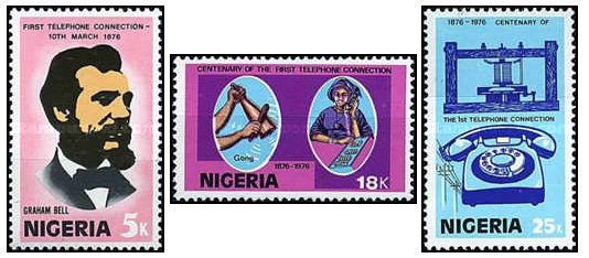 Nigeria 1976 - 100th Anniversary of the Telephone serie neuzata