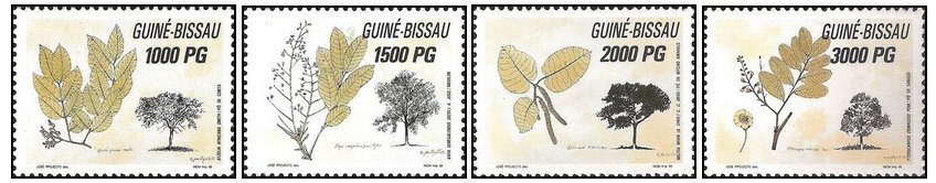 Guinea Bissau 1992 - Protejarea padurilor, serie neuzata
