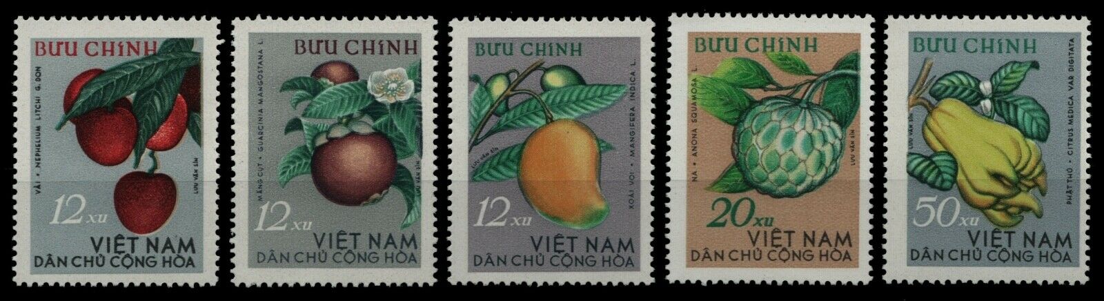 Vietnam 1964 - Fructe, serie neuzata