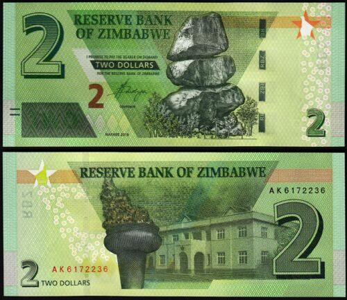 Zimbabwe 2019 - 2 dollars UNC