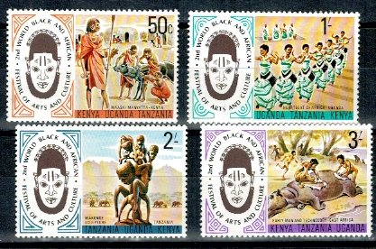 Kenya-Uganda-Tanzania 1975 - Cultura, serie neuzata