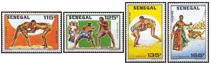 Senegal 1986 - Wrestling, serie neuzata
