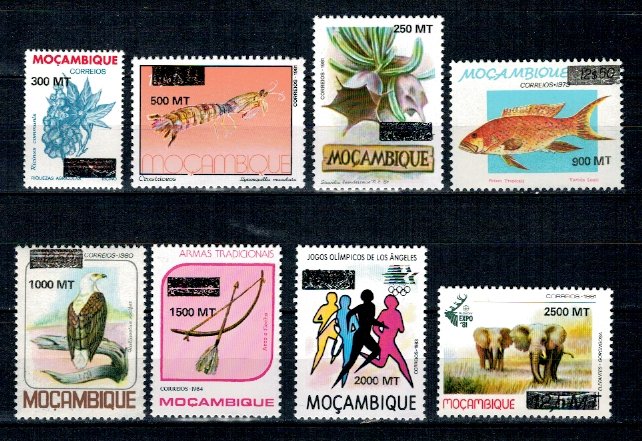 Mozambic 1994 - Supratipar, lot marci neuzate
