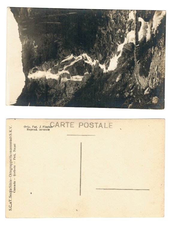 Negoi, Cascada Serbota, ilustrata necirculata aprox.1920