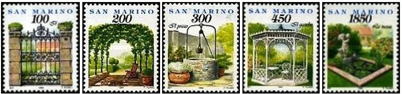 San Marino 1994 - Parcuri, gradini, serie neuzata