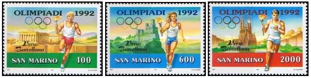 San Marino 1991 - Jocurile Olimpice, serie neuzata