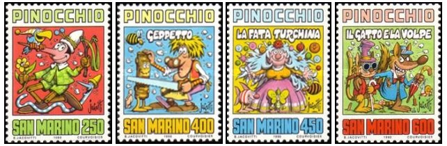 San Marino 1990 - Povesti, Carlo Collodi, serie neuzata