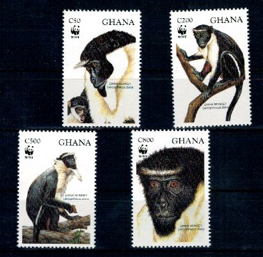 Ghana 1994 - Fauna WWF serie neuzata