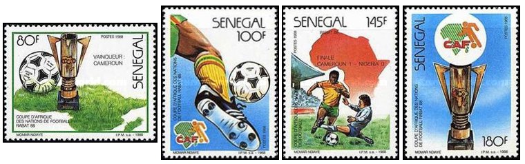 Senegal 1988 - Africa Cup Football Championship serie neuzata