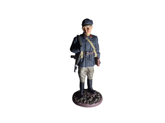 Soldat de plumb / figurina - Armata Rosie, motociclist, 6cm