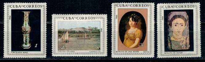 Cuba 1966 - Picturi din Muzeul National, serie neuzata