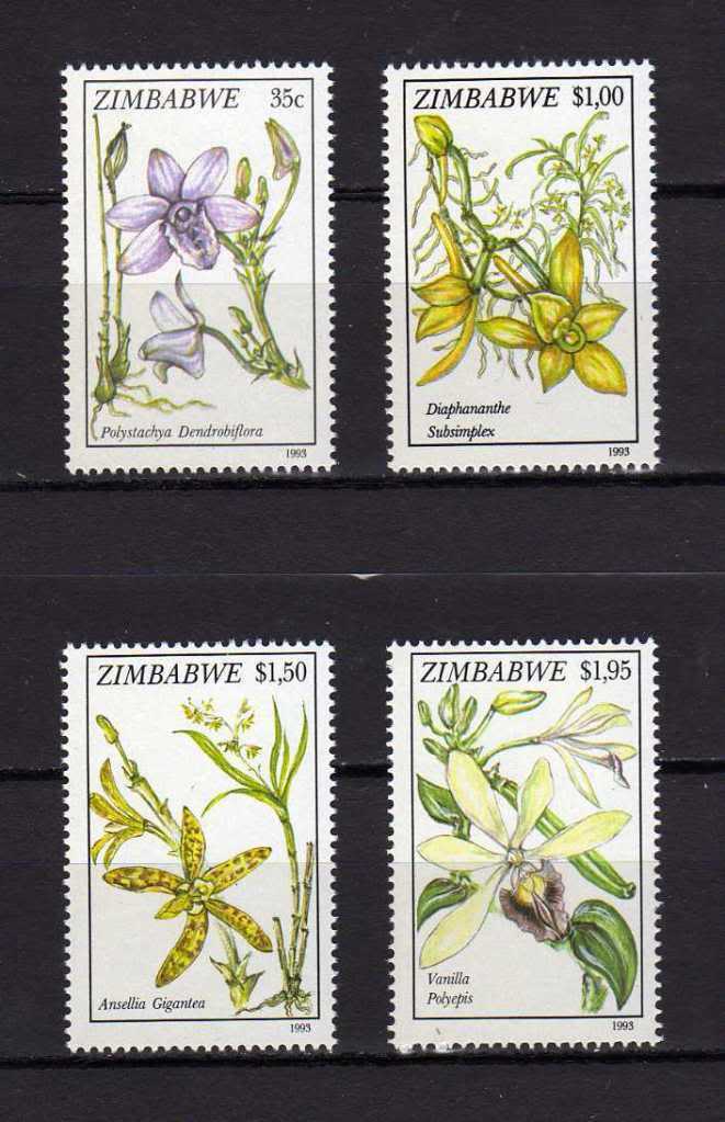 Zimbabwe 1993 - Orhidee, flori, serie neuzata