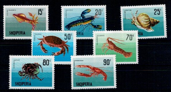 Albania 1968 - Fauna marina, serie neuzata