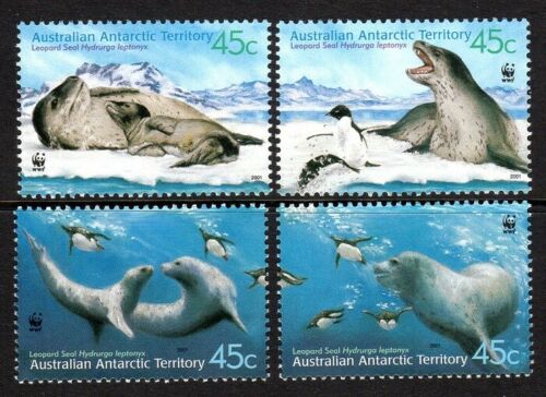 Australian Antarctic 2001 - Fauna WWF, serie neuzata
