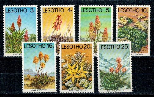 Lesotho 1977 - Flori, serie neuzata