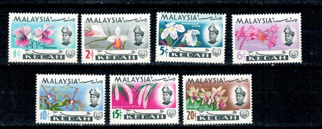 Kedah(Malaysia) 1965 - Orhidee, flori, serie neuzata