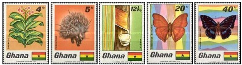 Ghana 1968 - Fauna si flora, serie neuzata