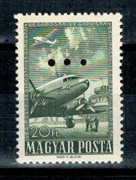 Ungaria 1957 - Posta aeriana, perf., neuzat