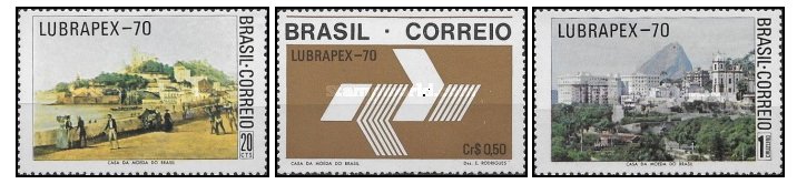 Brazilia 1970 - Expo filatelic, pictura, arta, serie neuzata