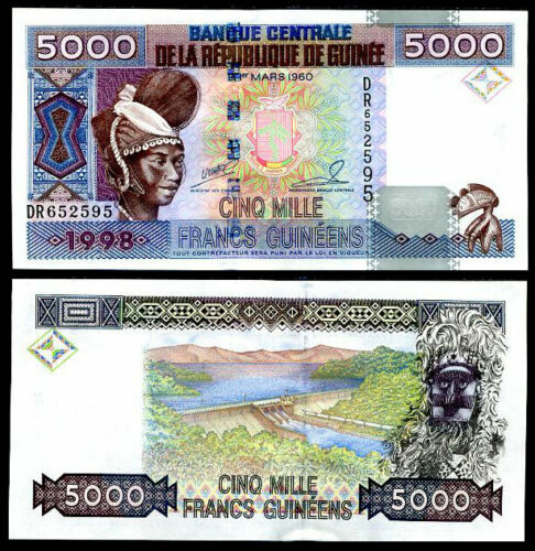 Guinea 1998 - 5000 francs UNC