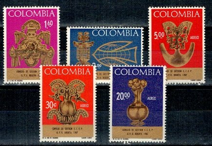 Columbia 1967 - Council of UPU, artefacte, serie neuzata