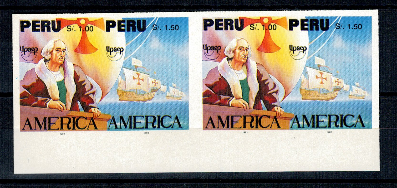 Peru 1993 - Columb, expo UPAEP, pereche ndt neuzata