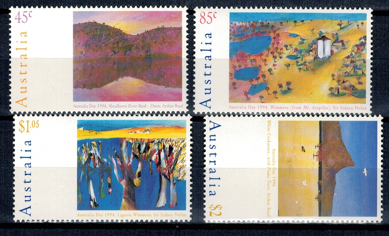 Australia 1994 Australia Day, picturi, serie neuzata