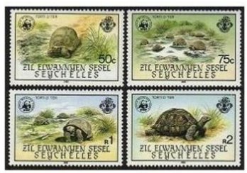 Seychelles Zil Elwannyen 1985 - Fauna WWF serie neuzata