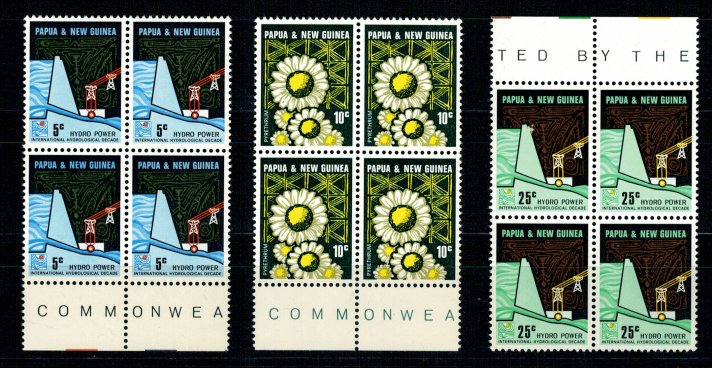 Papua New Guinea 1967 - Hydrological Decade, serie bloc de 4 neu