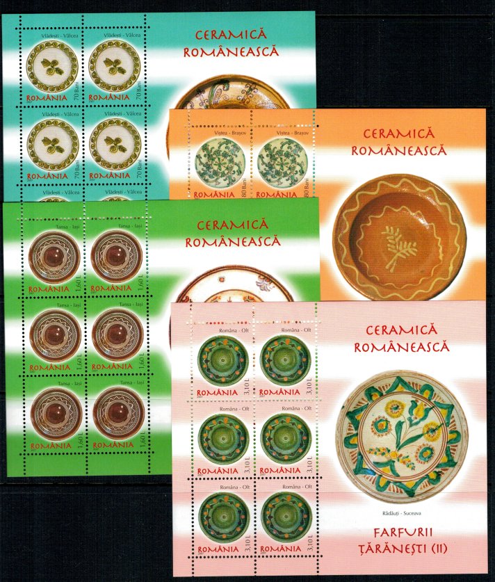 2007 - Ceramica Romaneasca, Farfurii taranesti II minicoli neuza