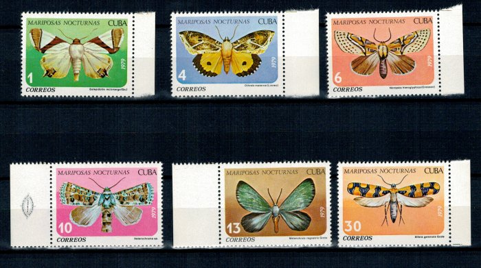 Cuba 1979 - Fluturi, serie neuzata