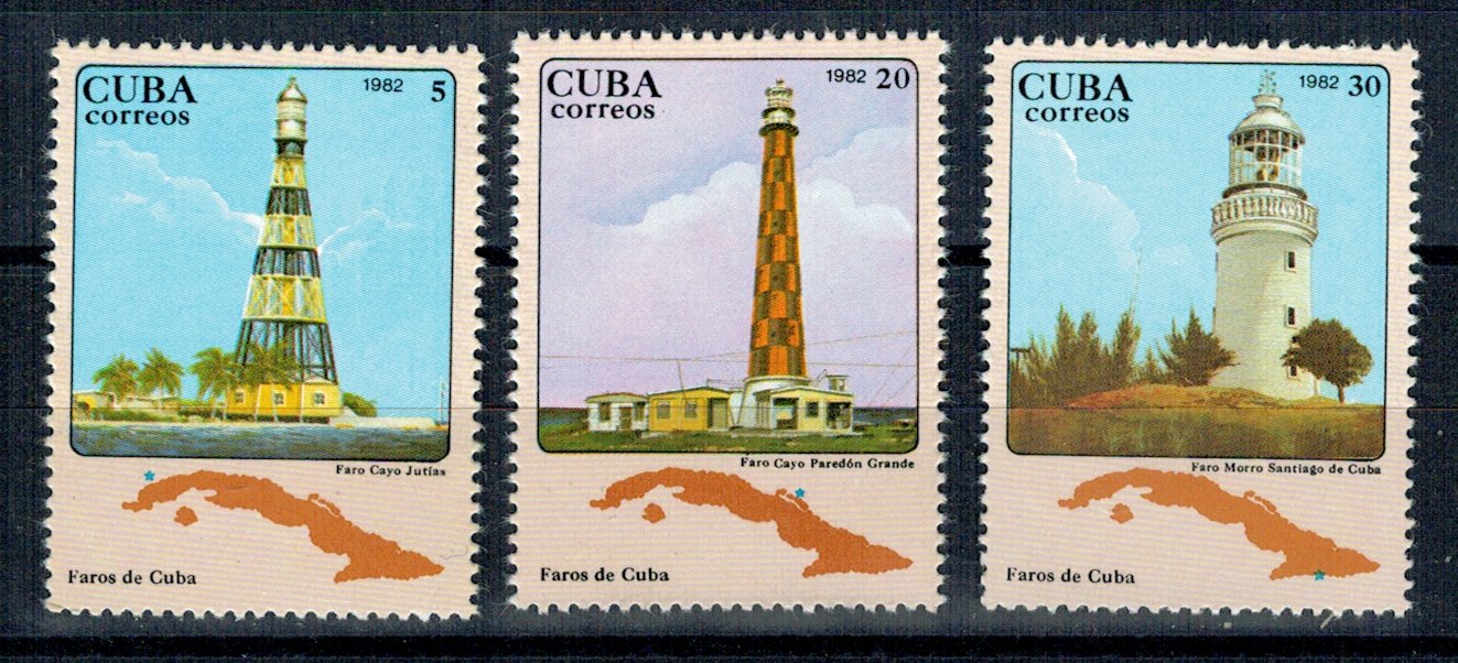 Cuba 1982 - Faruri, serie neuzata