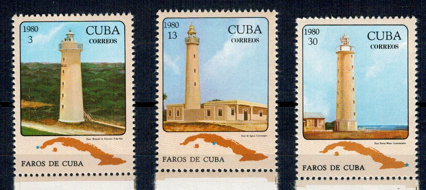 Cuba 1980 - Faruri, serie neuzata