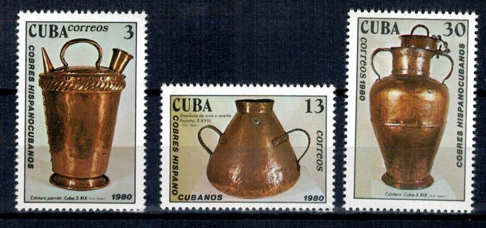 Cuba 1980 - Mestesuguri, antichitati de cupru, serie neuzata