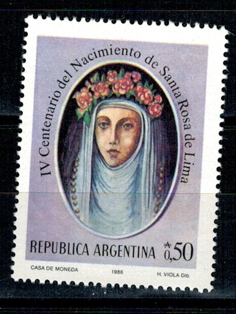Argentina 1986 - Saint Rosa de Lima, neuzata