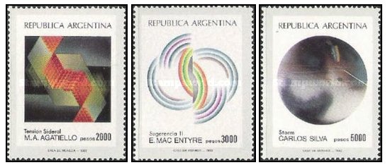 Argentina 1982 - Arta, serie neuzata