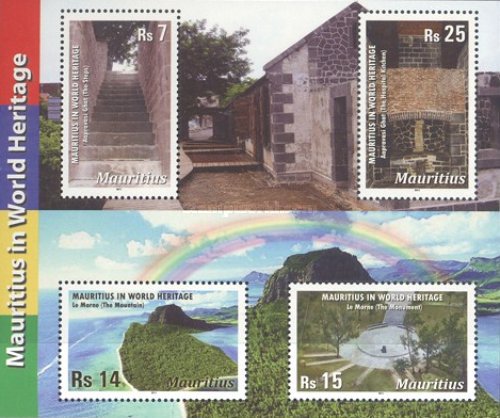 Mauritius 2011 World Heritage Sites bloc neuzat