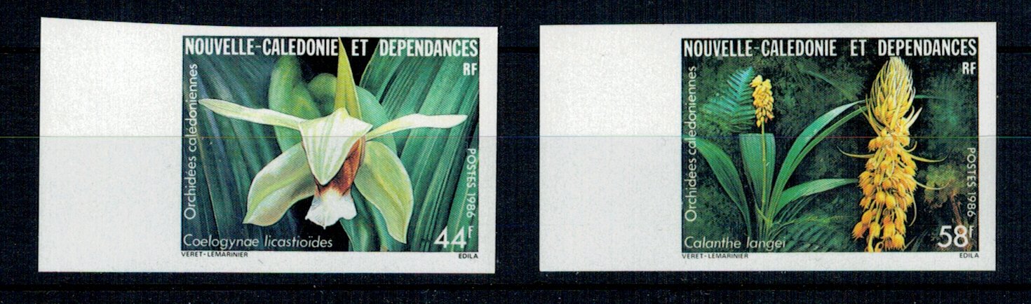 New Caledonia 1986 - Flori, orhidee, serie ndt neuzata