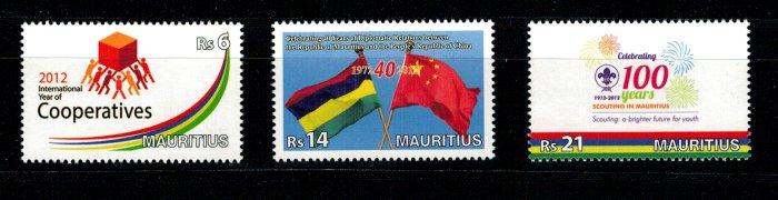 Mauritius 2012 - Aniversari, serie neuzata