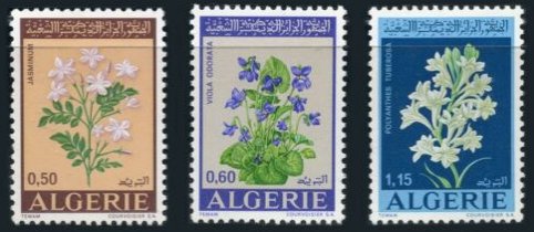 Algeria 1972 - Flori, serie neuzata
