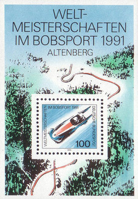 Bundes 1991 - Sport, CM bob, colita neuzata