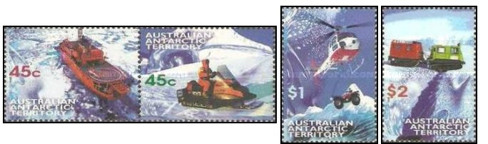 Australian Antarctic 1998 - Transport, serie neuzata