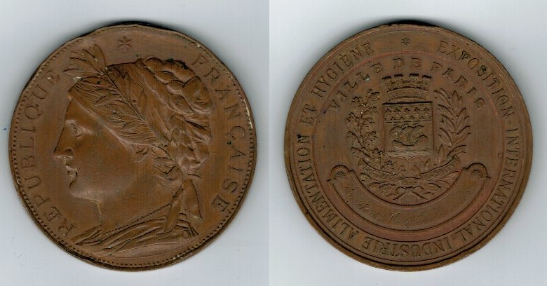 Medalie Expo Paris 1904 acordata unui participant din Cluj Napoc