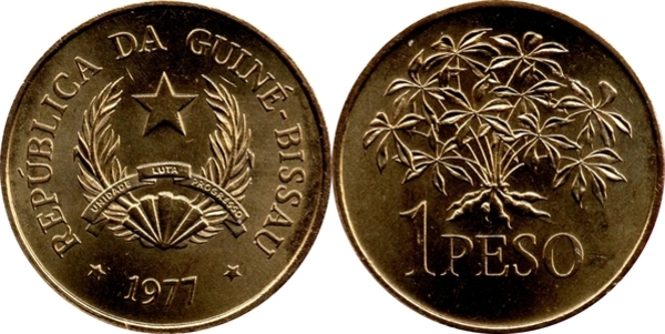 Guinea Bissau 1977 - 1 peso UNC