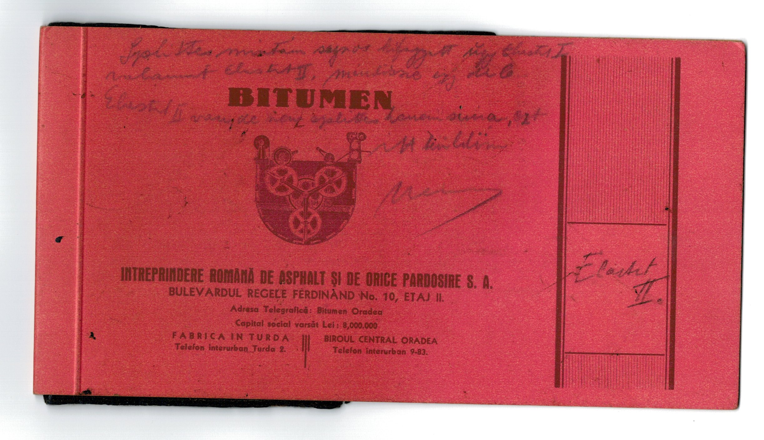 Oradea ca.1920-30 - Mostra bitum Intreprind. Romana de Asphalt