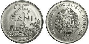 Romania 1966 - 25 bani aUNC/UNC