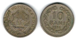 Romania 1952 - 10 bani, circulata