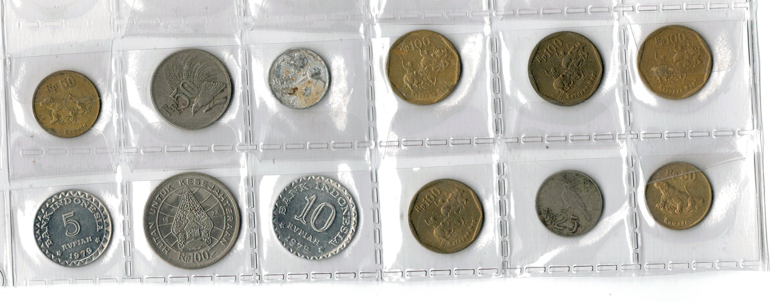 Indonesia - Lot 12 monede circulate