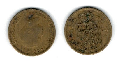 Romania 1930 - 5 lei, Mihai I, Heaton, circulat